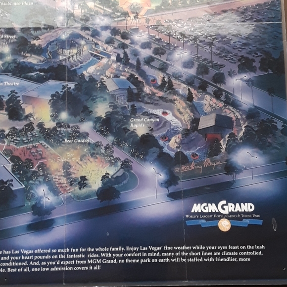 c MGM HOTEL CASINO LV 1992 GARY MEYER 2 SIDE… - Picture 4 of 12